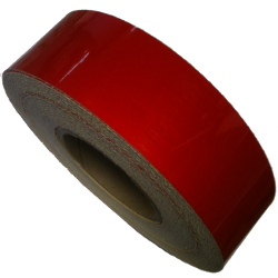 Световозвращающая лента клейкая 50мм*45.7м, красная