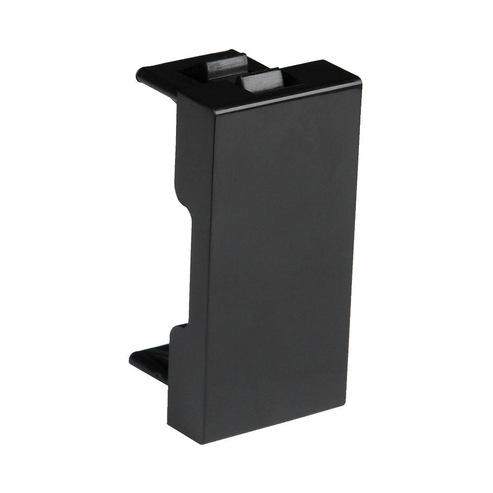 Заглушка модульная 45х22,5мм черная