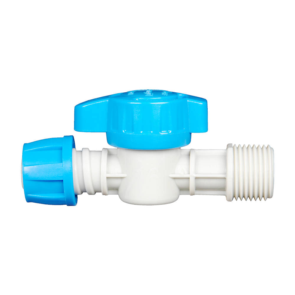 Кран 16х1/2" наружная резьба для капельной ленты ARANGUL