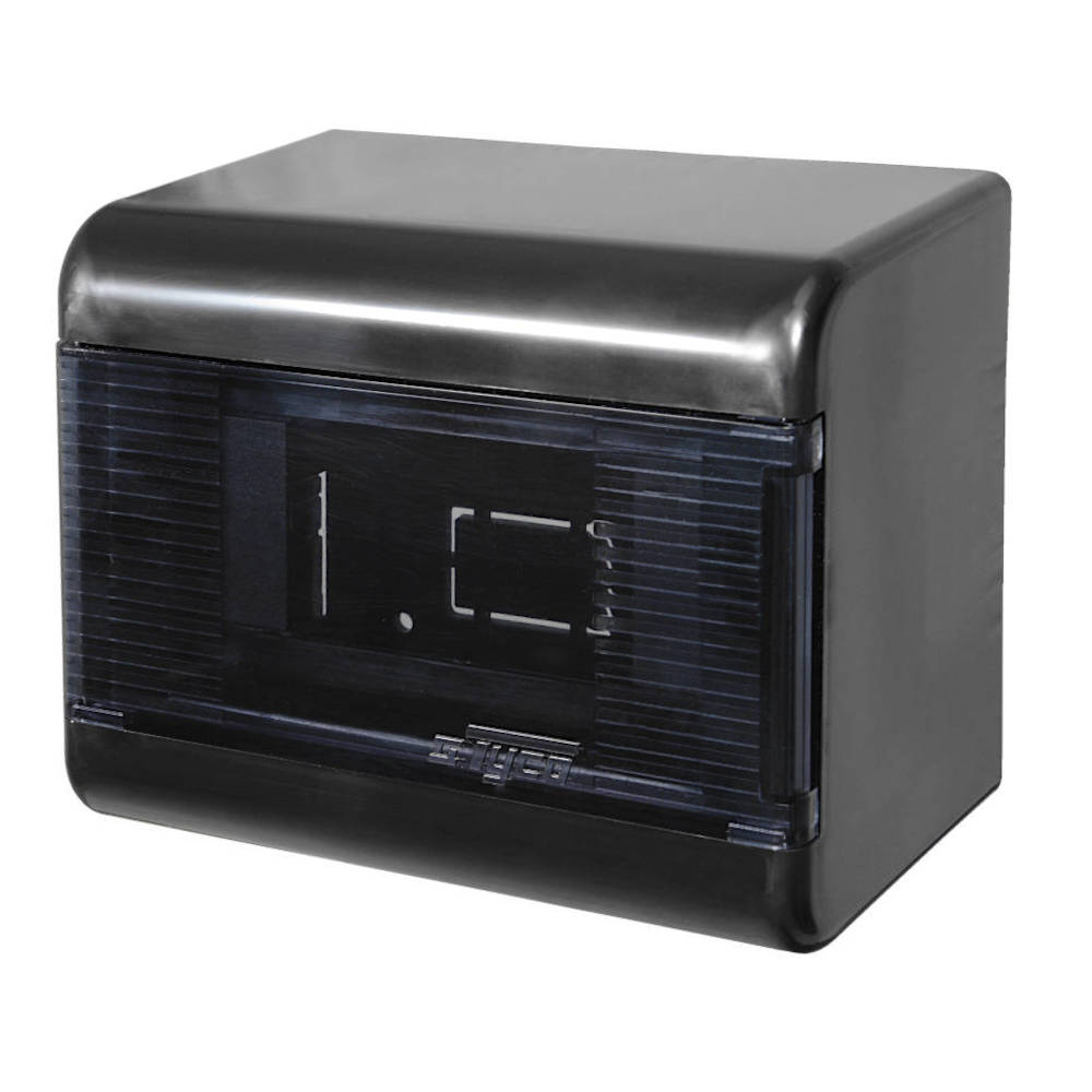 68026Ч Тусо Щиток для о/п на 6 модулей с дверцей, 160х132х93мм, IP40, черный